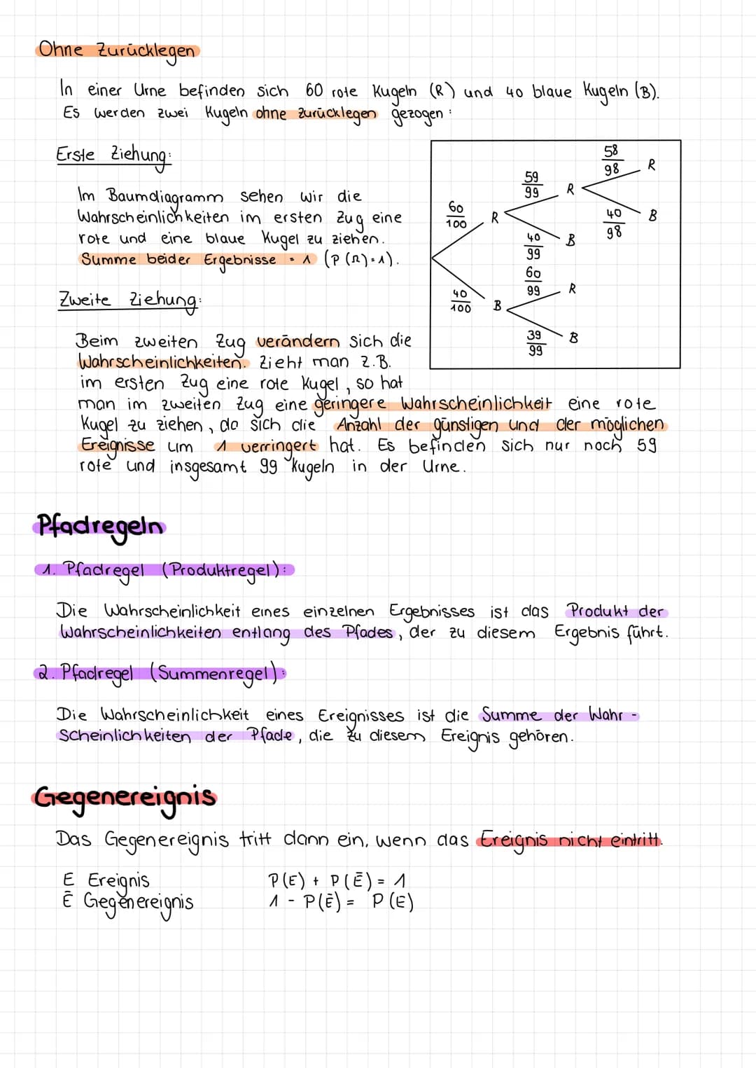 Stochastik
Allgemein
Zufallsexperiment
Ein Versuch, der unter bestimmten Bedingungen durchgeführt wird und
einen zufälligen Ausgang besitzt: