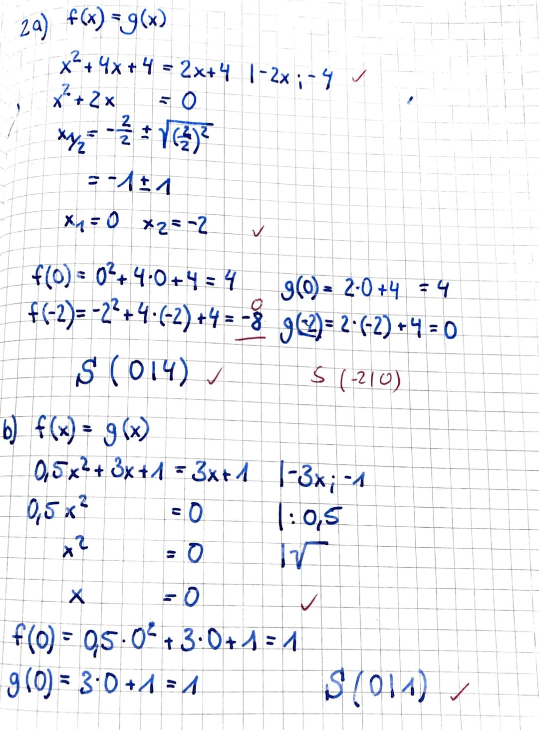 Klasse 9a
Quadratische Funktionen und
quadratische Gleichungen
6+6+6
Aufgabe 1 (3+3+3 BE)
Löse die folgenden Gleichungen.
a) 2x² + 16x96 = 0