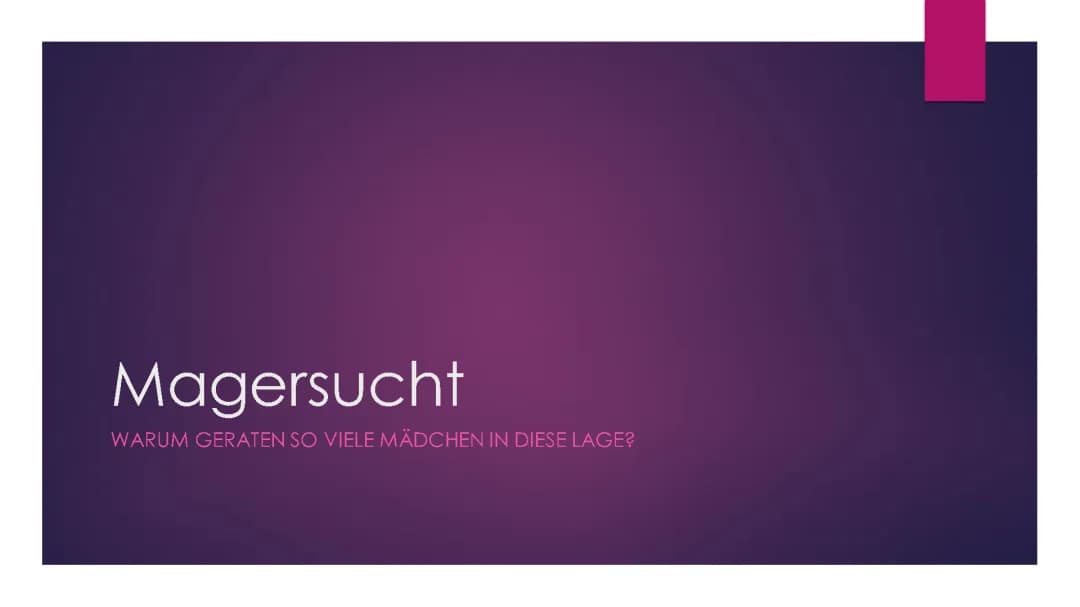 Magersucht 