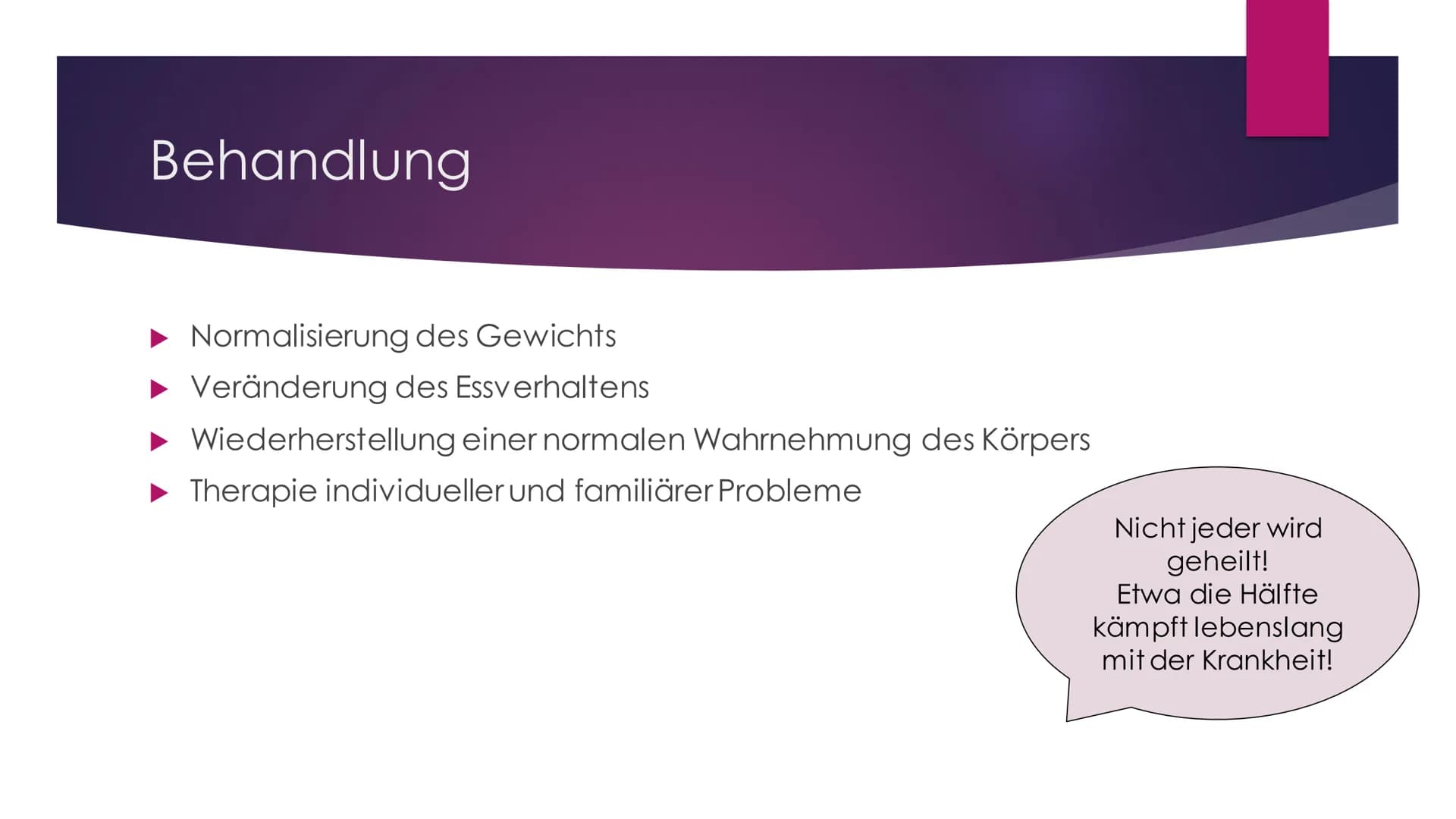 Magersucht
WARUM GERATEN SO VIELE MÄDCHEN IN DIESE LAGE? Gliederung
► Was ist Magersucht?
Allgemeines
Anzeichen
► Folgen
Behandlung
▸ Gründe