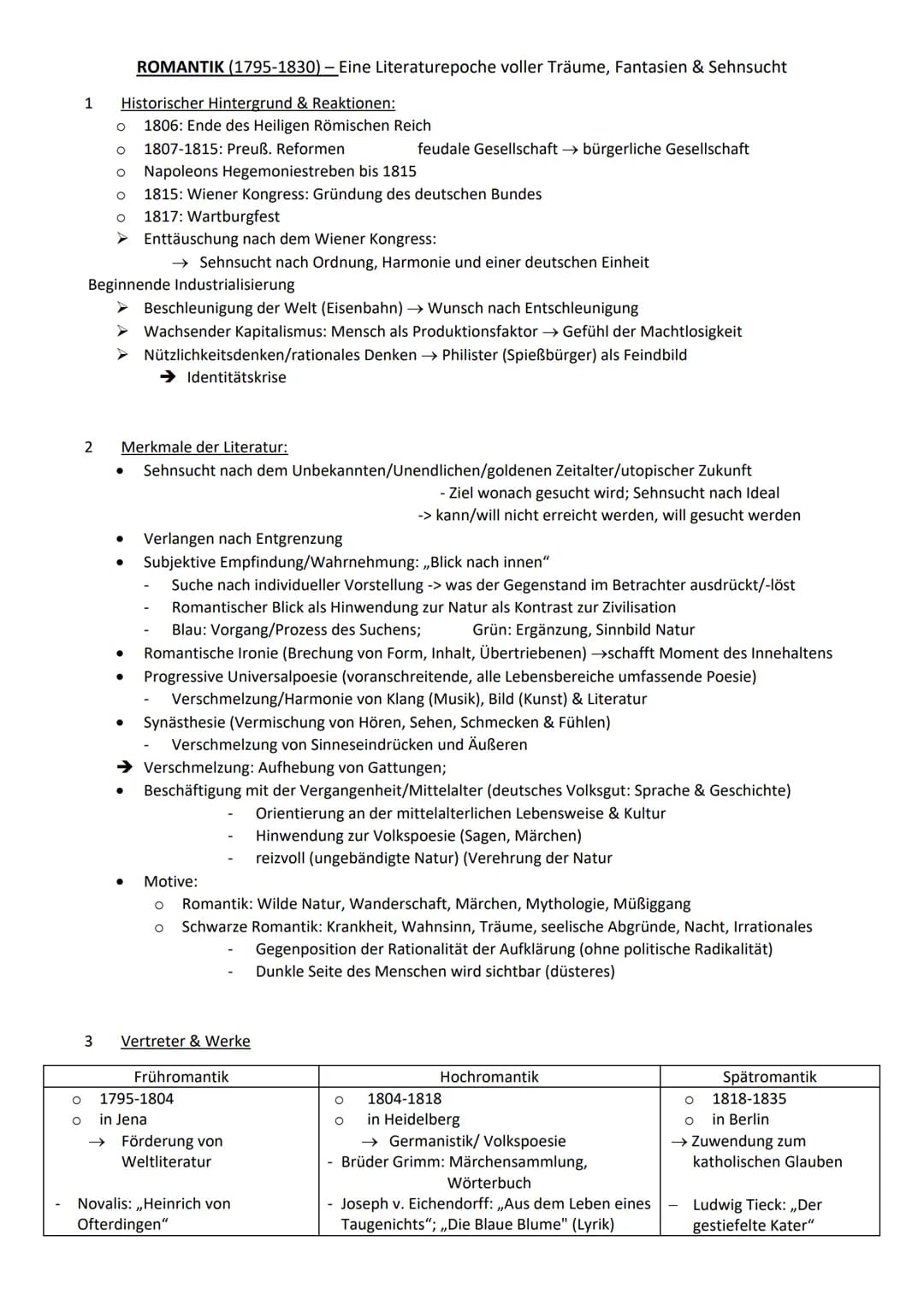 1
2
3
4
5
Historischer Hintergrund & Reaktionen:
O 1807-1815: Preuß. Reformen: feudale Gesellschaft → bürgerliche Gesellschaft
O Napoleons H