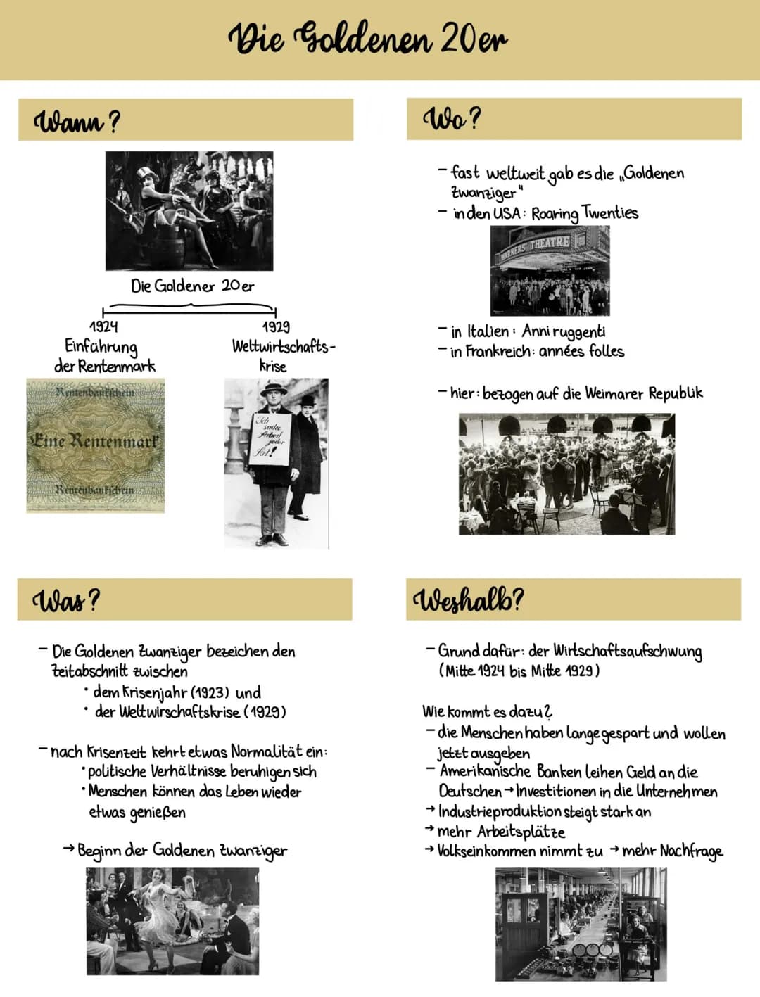 Wann?
1924
Einführung
der Rentenmark
My Baxy
Die Goldener 20 er
Rentenbaukschein
Eine Rentenmark
Die Goldenen 20er
Rentenbauffdiein
Abs Foun