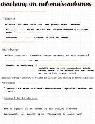 Know Lernzettel "Erziehung im Nationalsozialismus" thumbnail