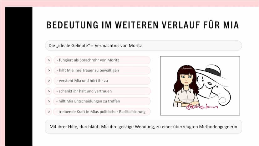 Corpus Delicti
DIE IDEALE
GELIEBTE“
@alina_ hmn GLIEDERUNG
- Wer ist die ,,ideale Geliebte"?
- Ihre Funktion für Moritz
- Warum überlässt er