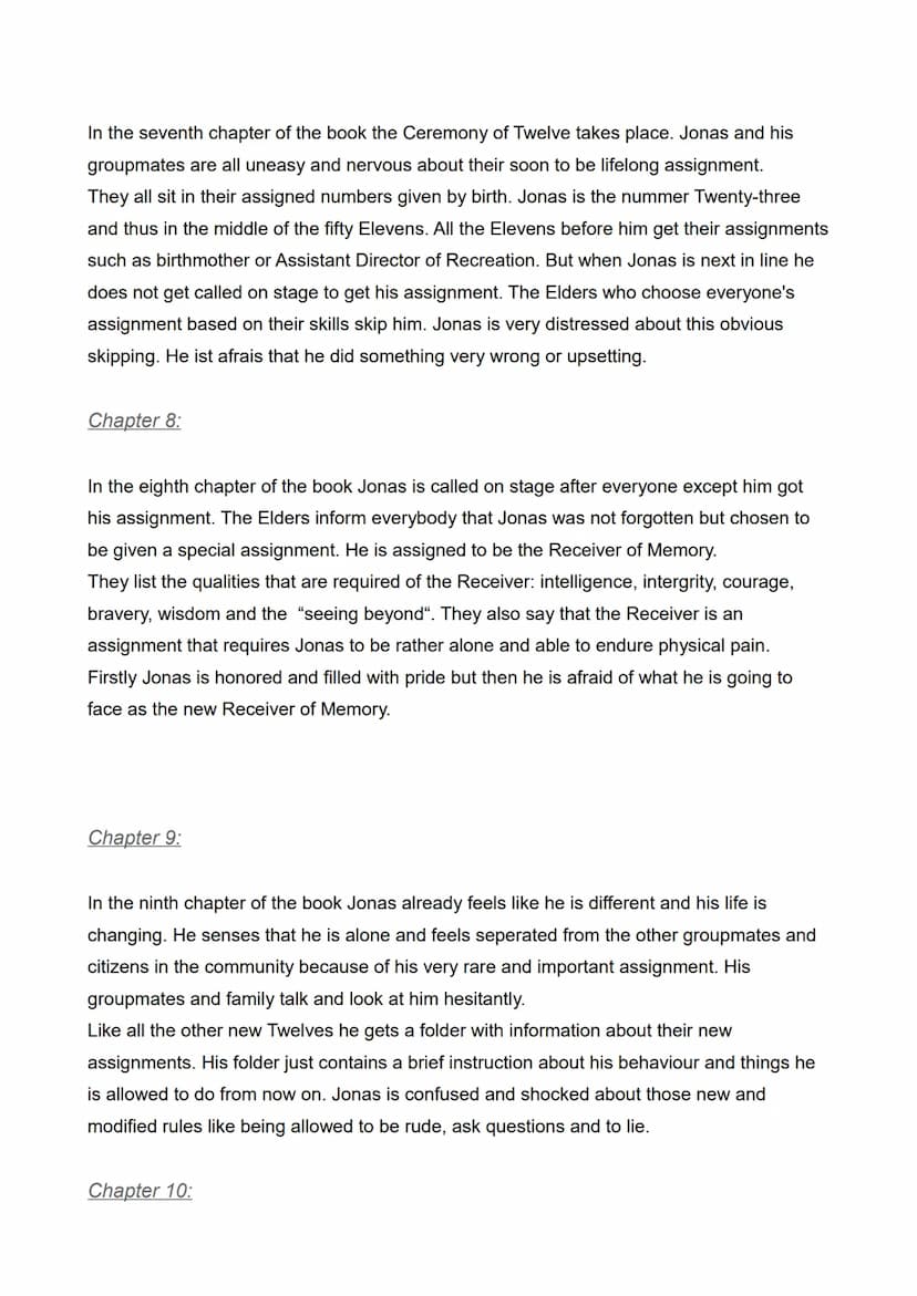 My Reading-Log
Title of the book: The Giver
Author: Lois Lowry
Page count: 136
Name: xx
Grade: 10
Teacher: xx
Read between 13th April, 2022 