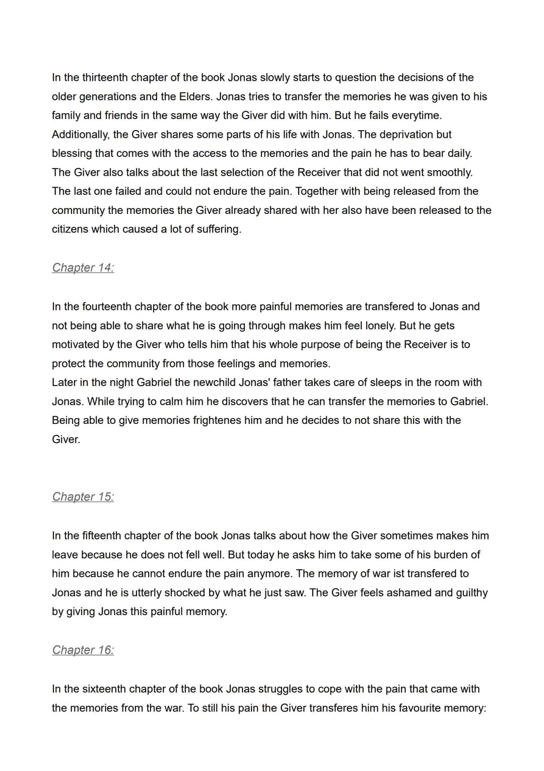 My Reading-Log
Title of the book: The Giver
Author: Lois Lowry
Page count: 136
Name: xx
Grade: 10
Teacher: xx
Read between 13th April, 2022 