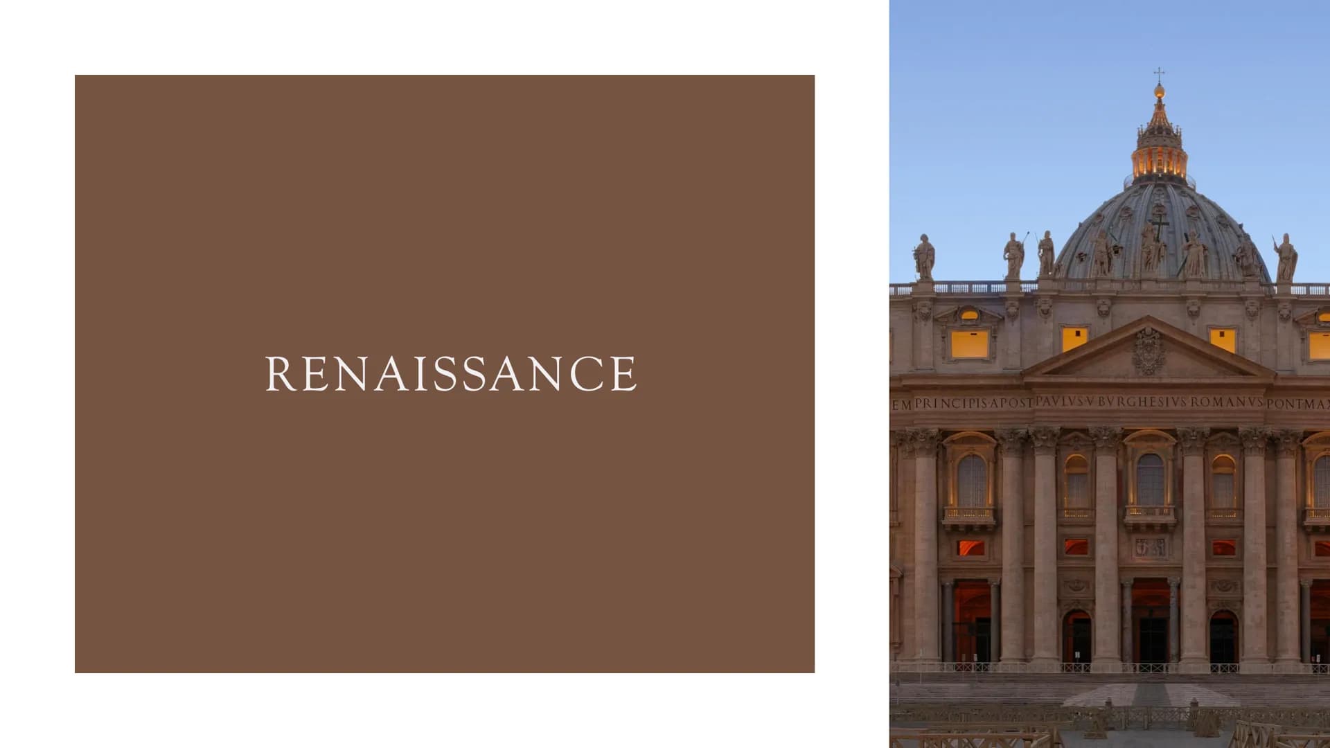RENAISSANCE
EMPRINCIPIS APOSTPAVLVSV BVRGHESIVS ROMANVS PONTMAX
HAN
XXXII
R. M
115 GLIEDERUNG
●
●
●
●
●
●
Allgemeine Informationen
Frührenai