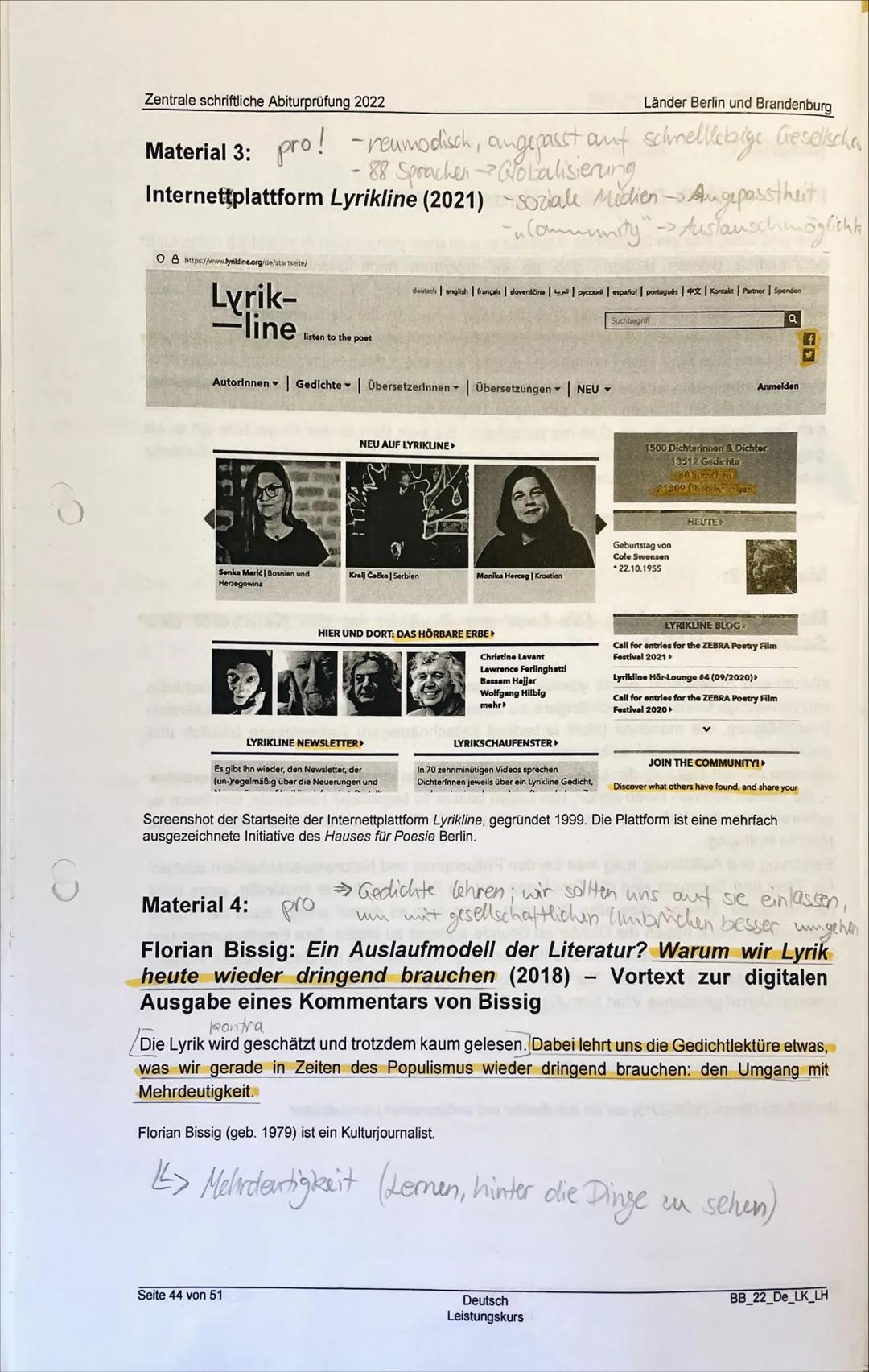 Vorbereitung des Vorabiturs: Materialgestütztes
Schreiben

Aufgabe

Anlass

Thema

Textsorte

Wortsall

Der Bundeswettbewerb Treffen jungo
A