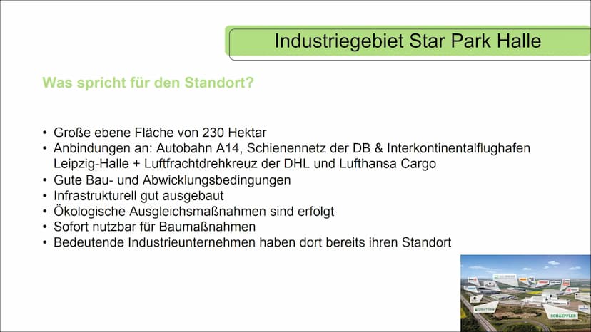 STANDORTFAKTOREN UND
STANDORTENTSCHEIDUNGEN
Die Qual der Wahl- Standortfaktoren
Star Park Halle
●
INHALT
• Definition von harten & weichen S