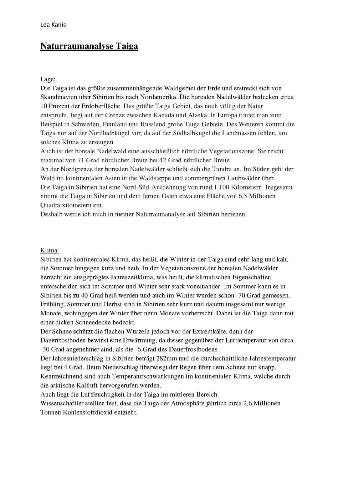 Taiga in Russland: Karte, Klima, Tiere und Vegetation