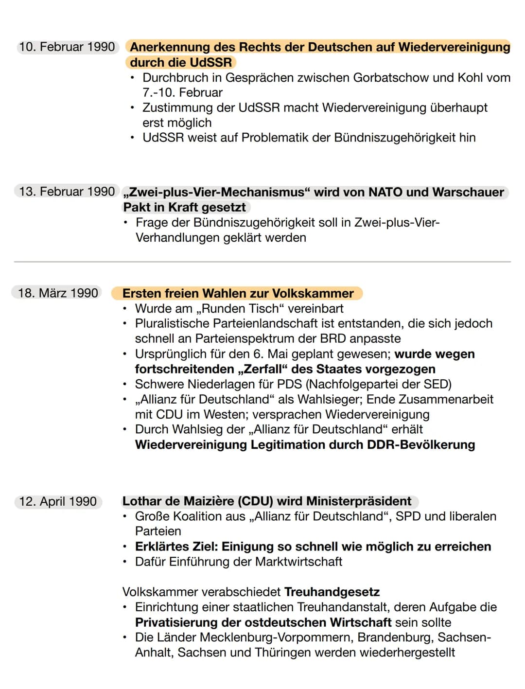 Vorraussetzungen UdSSR:
●
●
●
●
●
●
Überwindung der deutschen Teilung
●
Nationalitäten-Konflikt
1/5 der Bevölkerung unterhalb der
Armutsgren