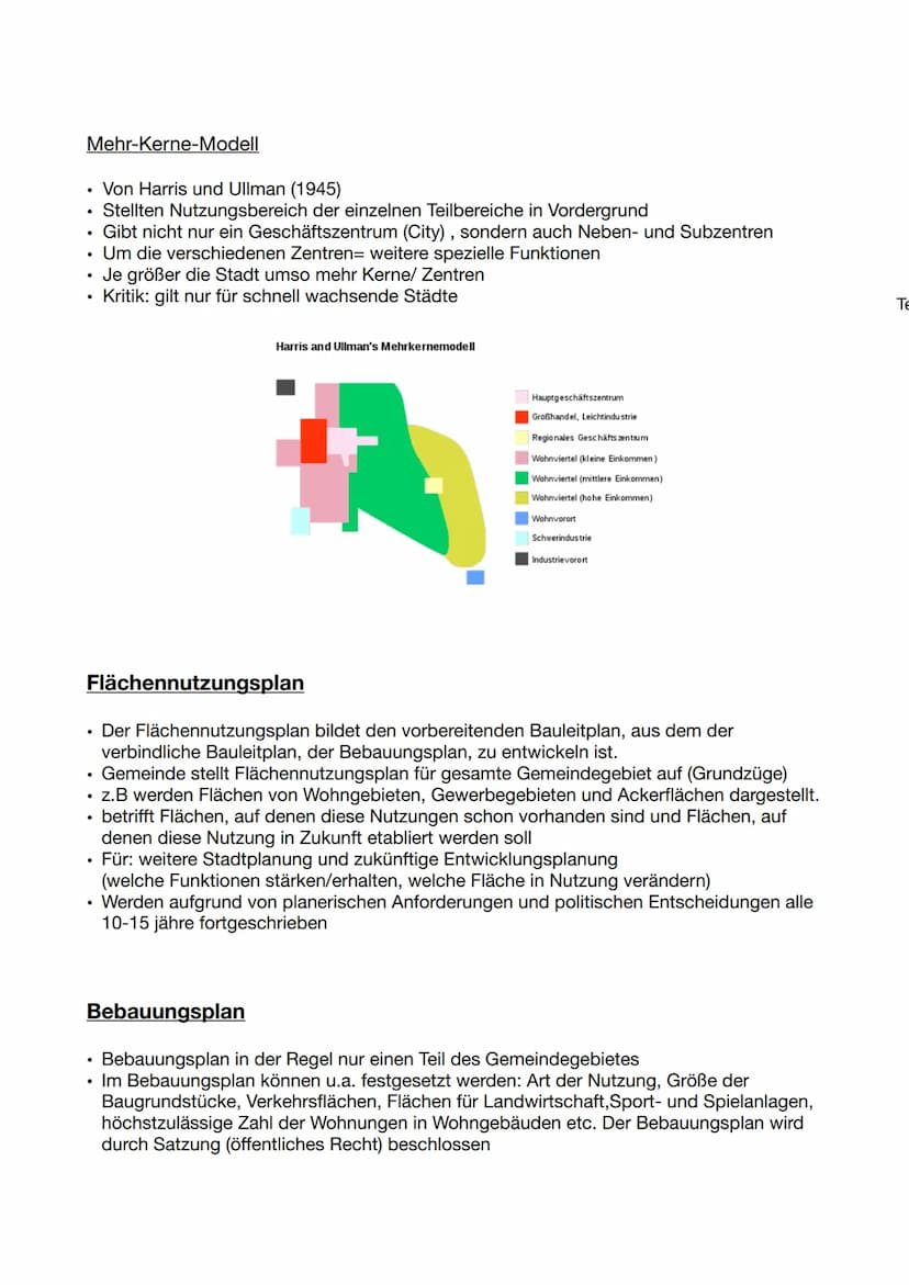 Funktionale Gliederung
Räumliche Gliederung nach Funktion und Nutzen der Stadt
Wichtig für Stadtplanung und Raumordnung
• Funktionen siedeln