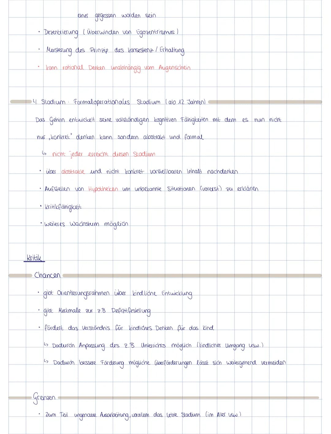 KOGNITIVE ENTWICKLUNG
(nach Piaget)
Grundannahmen
Aquilibration
Adaption
Assimilation
• Prozess des stabilen, dynamischen Gleichgewichts zwi