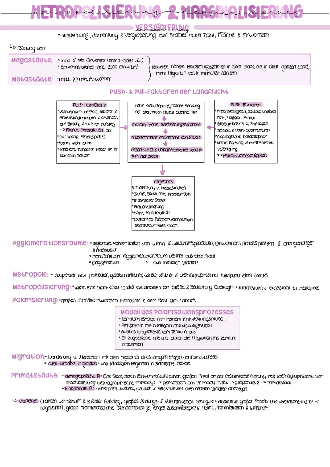 Metropolisierung & Marginalisierung