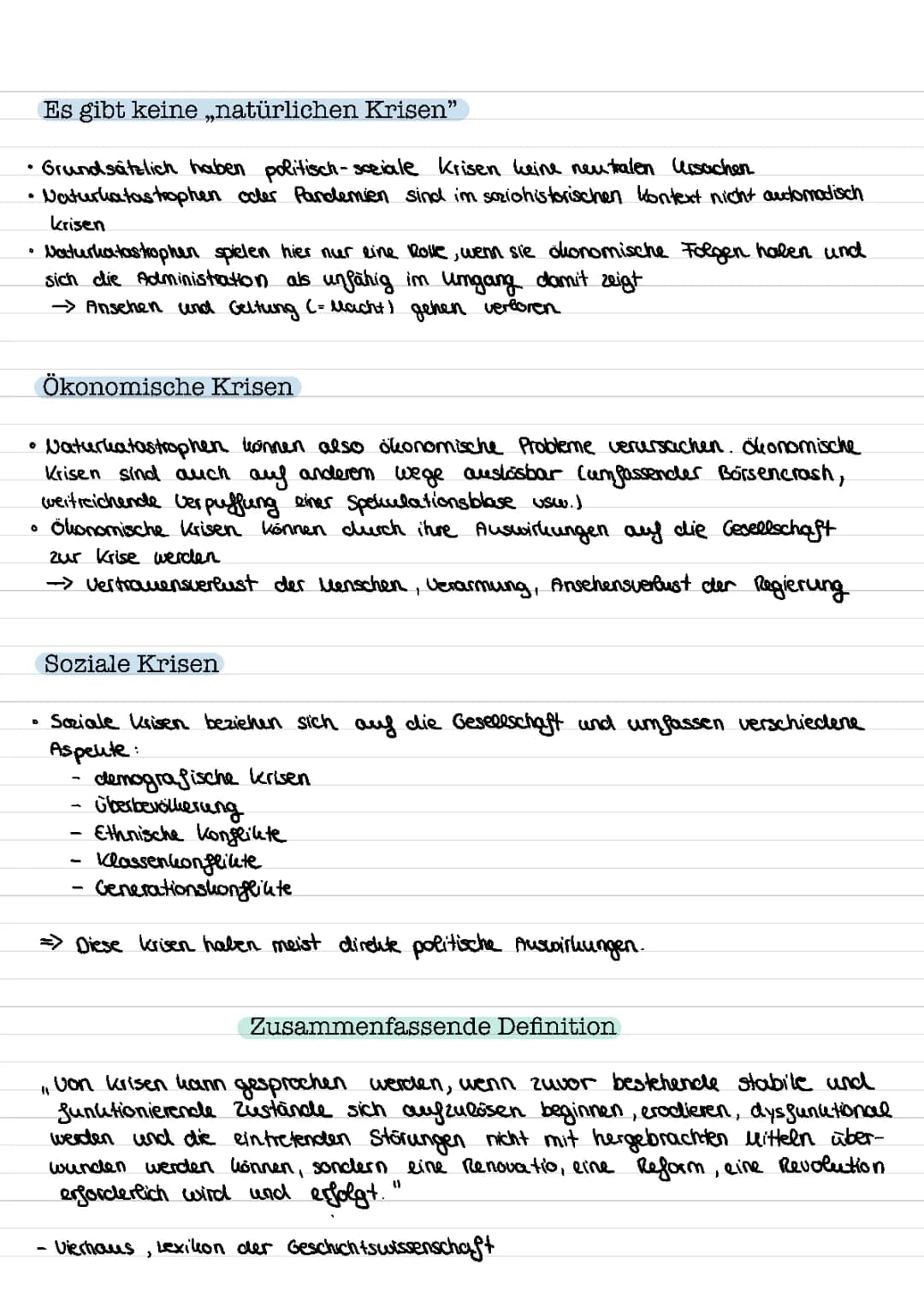 Merkmale von Krisen nach Vierhaus Teil 2