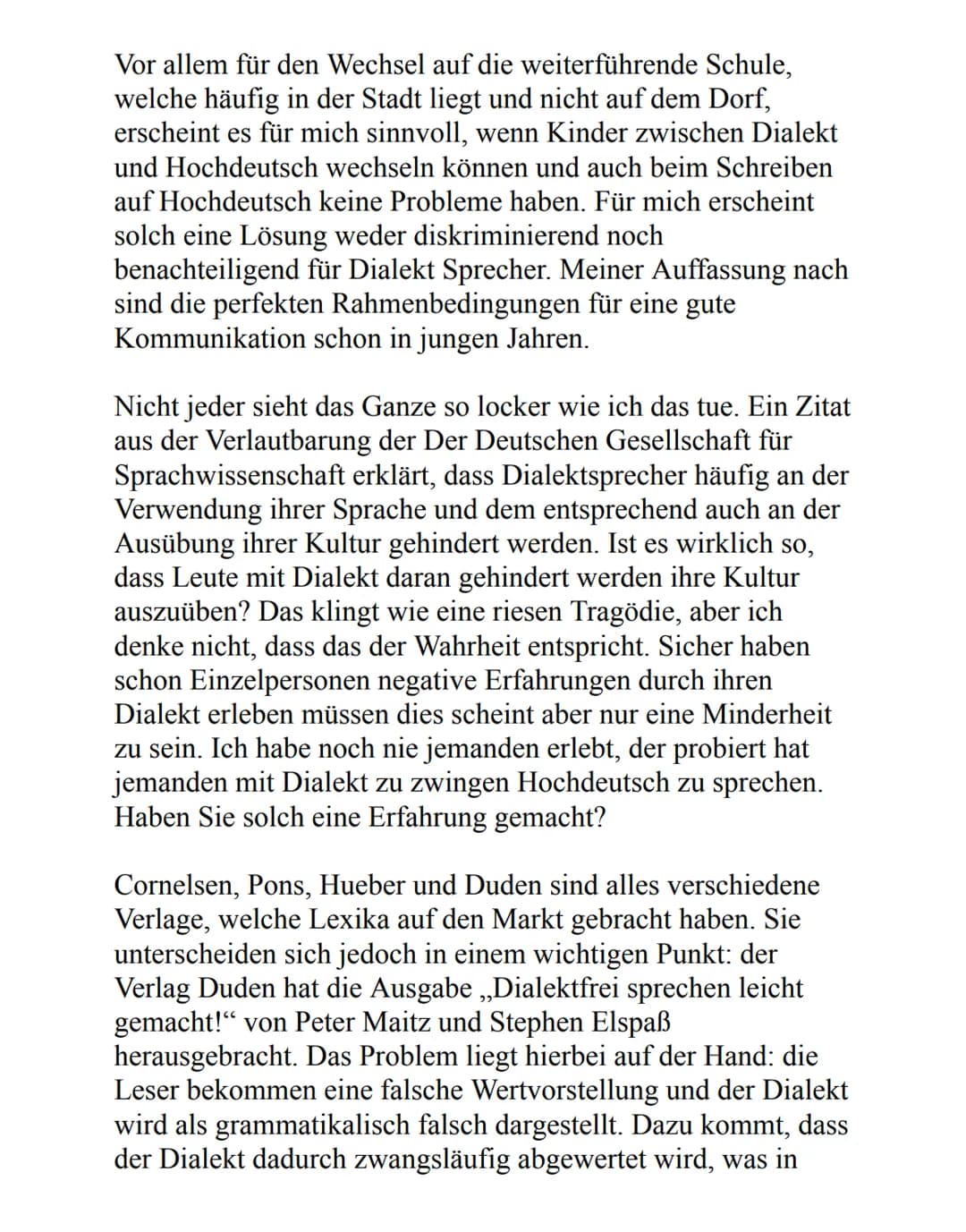 Schlauer durch Dialekt: Dialekt in der Schule und im Alltag