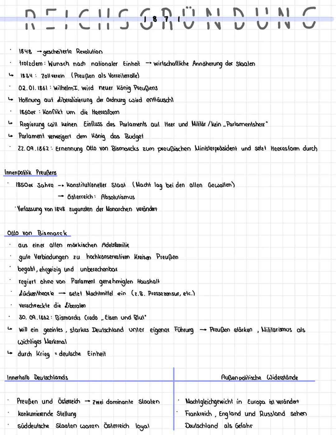 4
.
4
REICHSGRÜNDUNG
.
1848 -
• gescheiterte Revolution
trotzdem Wunsch nach nationaler Einheit wirtschaftliche Annäherung der Staaten
ما
18