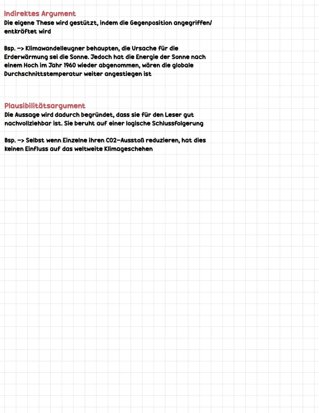 ARGUMENTATIONSTYPEN
1. Autoritätsargument
2. Faktenargument
3. Normatives Argument
4. Analogisierendes Argument
5. Indirektes Argument
6. Pl