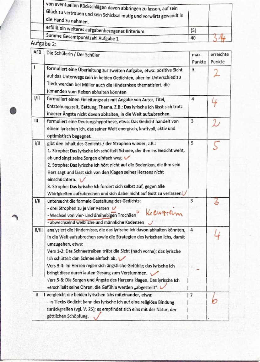 Thema der Unterrichtsreihe: unterwegs sein: Lyrik von der Romantik bis zur
Gegenwart
Aufgabentyp IB: vergleichende Analyse literarischer Tex