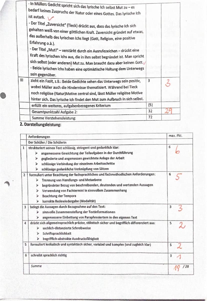 Thema der Unterrichtsreihe: unterwegs sein: Lyrik von der Romantik bis zur
Gegenwart
Aufgabentyp IB: vergleichende Analyse literarischer Tex
