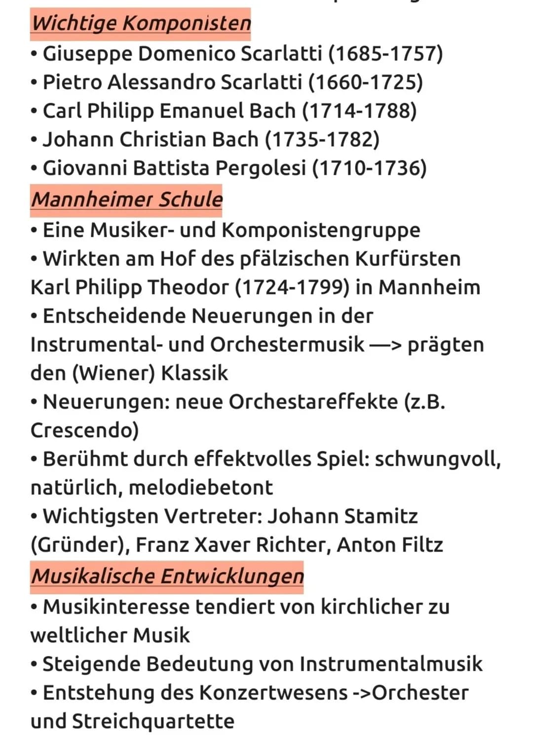 Galanter/Empfindsamer Stil
Allgemein
• Musikalische Stilrichtung
●
• Etwa ab den 1720er- bis 1730er Jahren
-> löste den Barock ab
Ging bis M