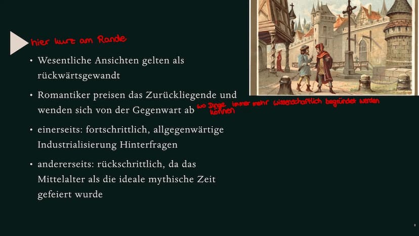 Romantik
EPOCHE DER
GROBEN GEFÜHLE
Deutsch Präsentation Seraphina Bowitz Inhalt
●
●
• Historischer Hintergrund
●
●
Phasen
• Merkmale
●
Epoch