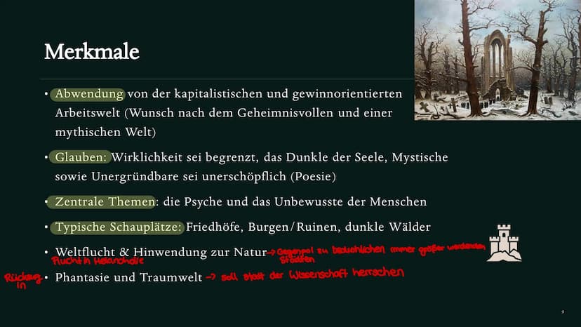 Romantik
EPOCHE DER
GROBEN GEFÜHLE
Deutsch Präsentation Seraphina Bowitz Inhalt
●
●
• Historischer Hintergrund
●
●
Phasen
• Merkmale
●
Epoch