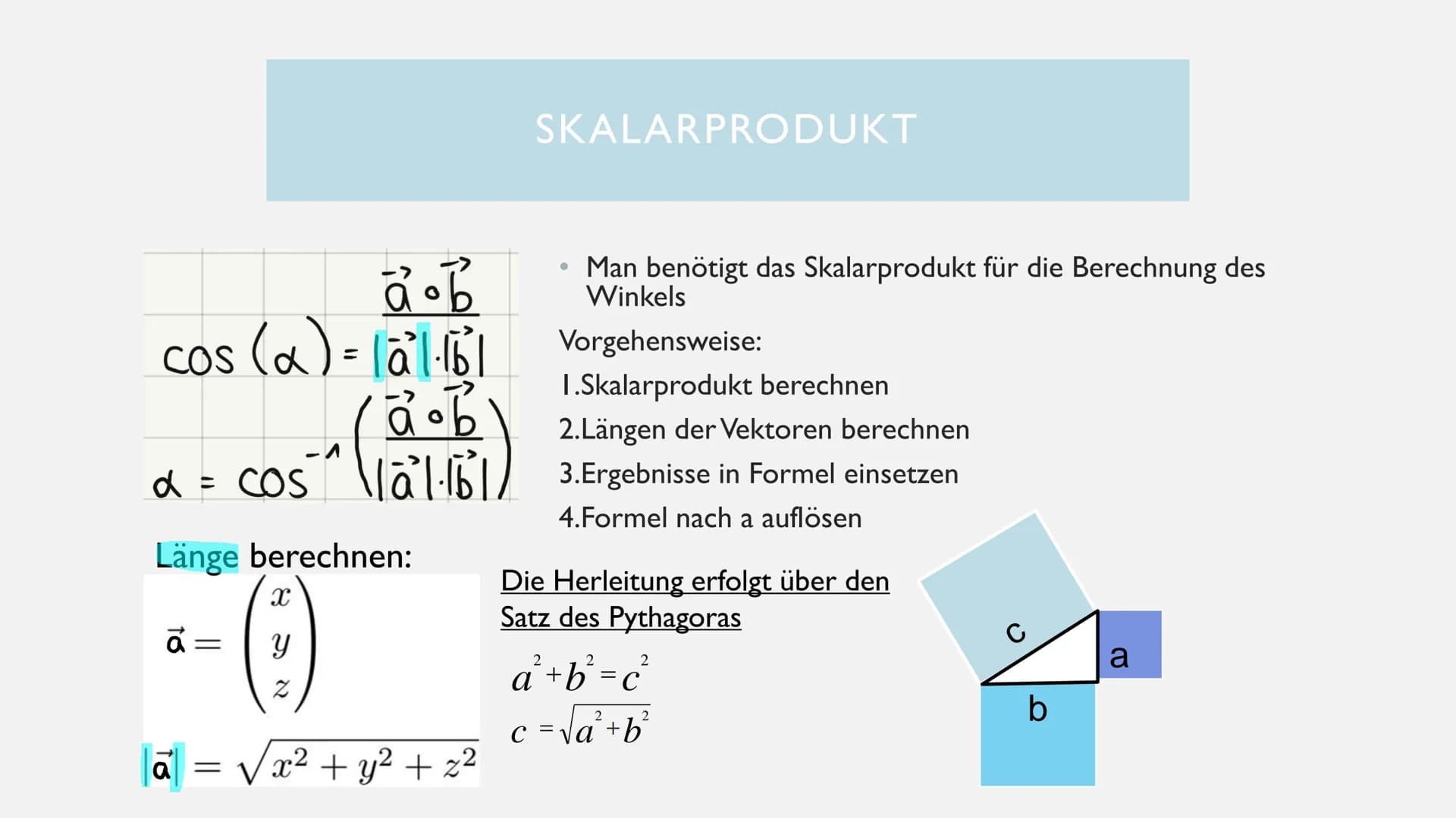 â + b
to
RECHNEN MIT VEKTOREN
+-
X÷ ALLGEMEINE INFORMATIONEN
• Ein Vektor stellt eine Verschiebung im dreidimensionalen Raum mit einem Pfeil