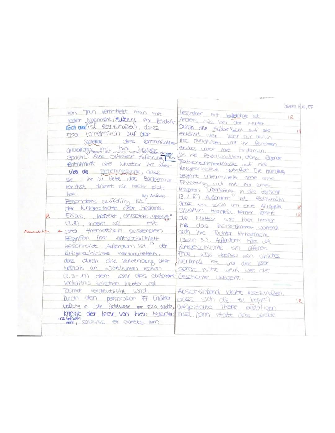 D/EF
NAME:
Gelungene und Misslungene Kommunikation.
Klausur Nr. 1 im Schuljahr 2019/2020
Analyse eines literarischen Textes mit weiterführen