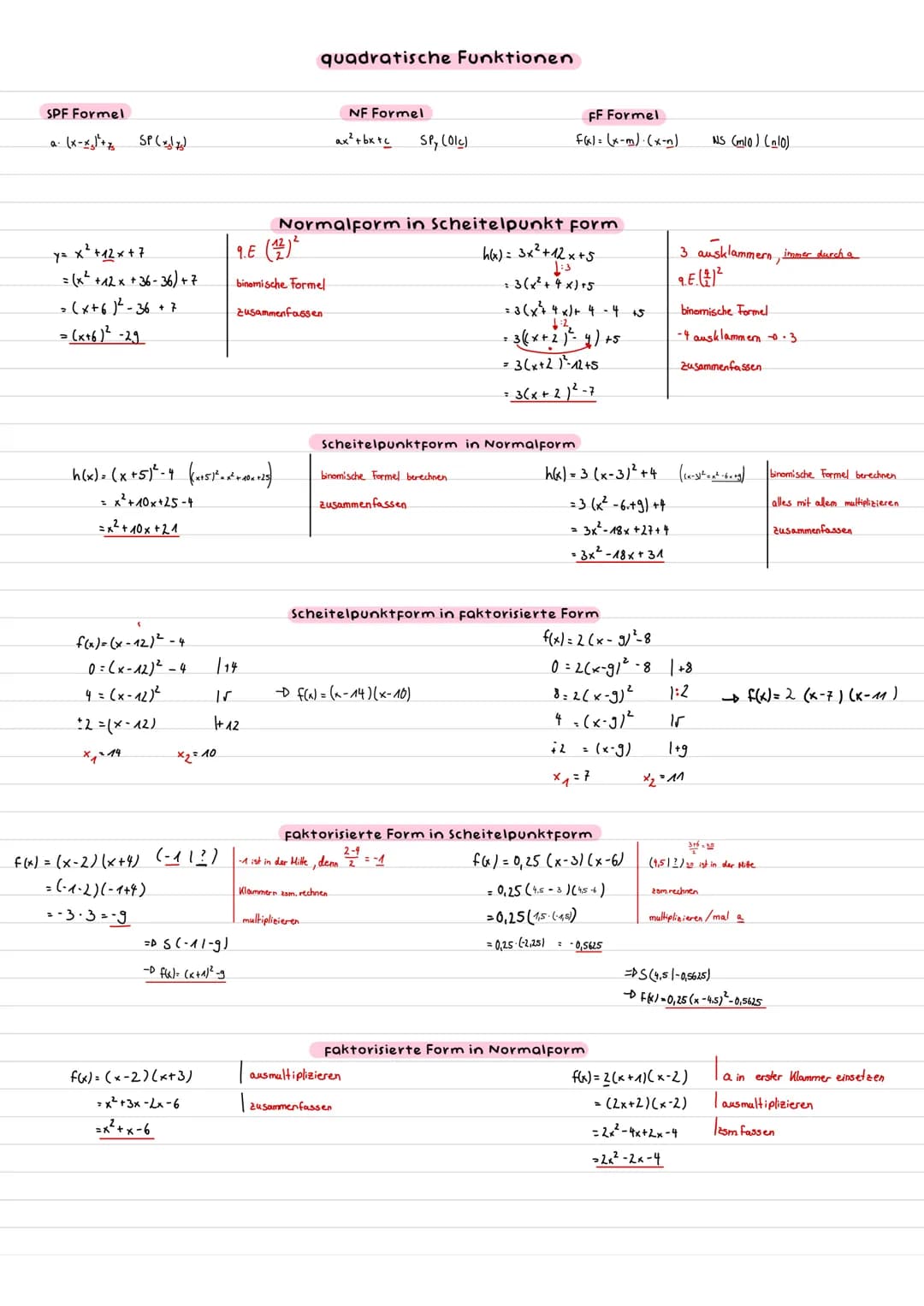 SPF Formel
a. (x-x₂1² +7
SP (x₂1%)
x² + 12x + 7
y=
= (x² + 12x +36-36) + 7
= (x+6) ²-36 + 7
= (x+6) ² -29
f(x) = (x-12) ²-4
0=(x-12) ²-4
4 =
