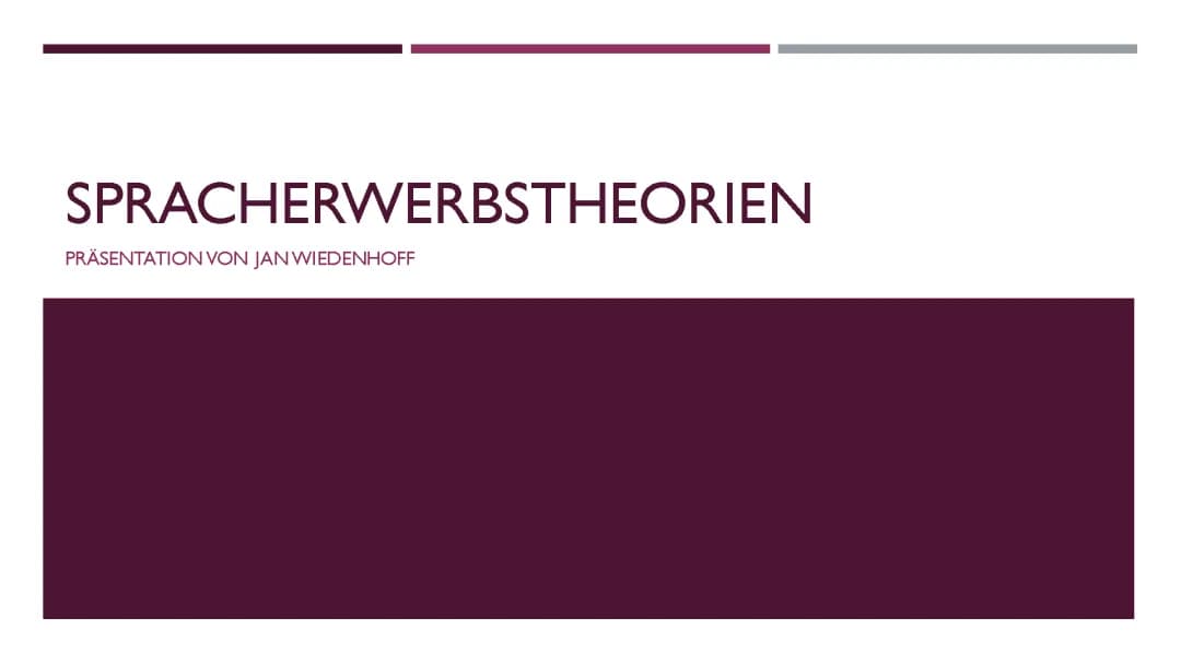 Spracherwerbstheorien: Nativismus, Interaktionismus und Behaviorismus einfach erklärt