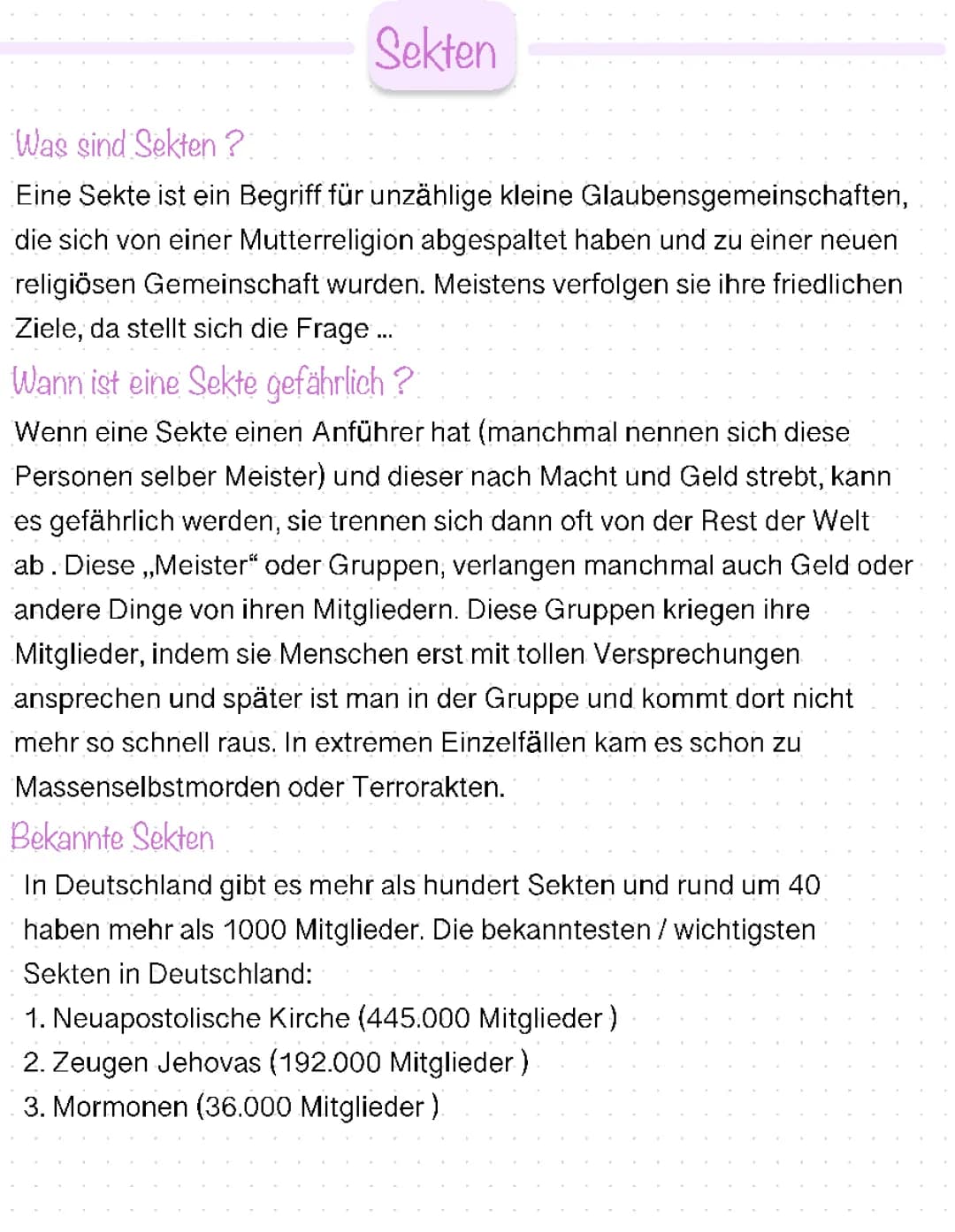 Sekten ✨☁️
