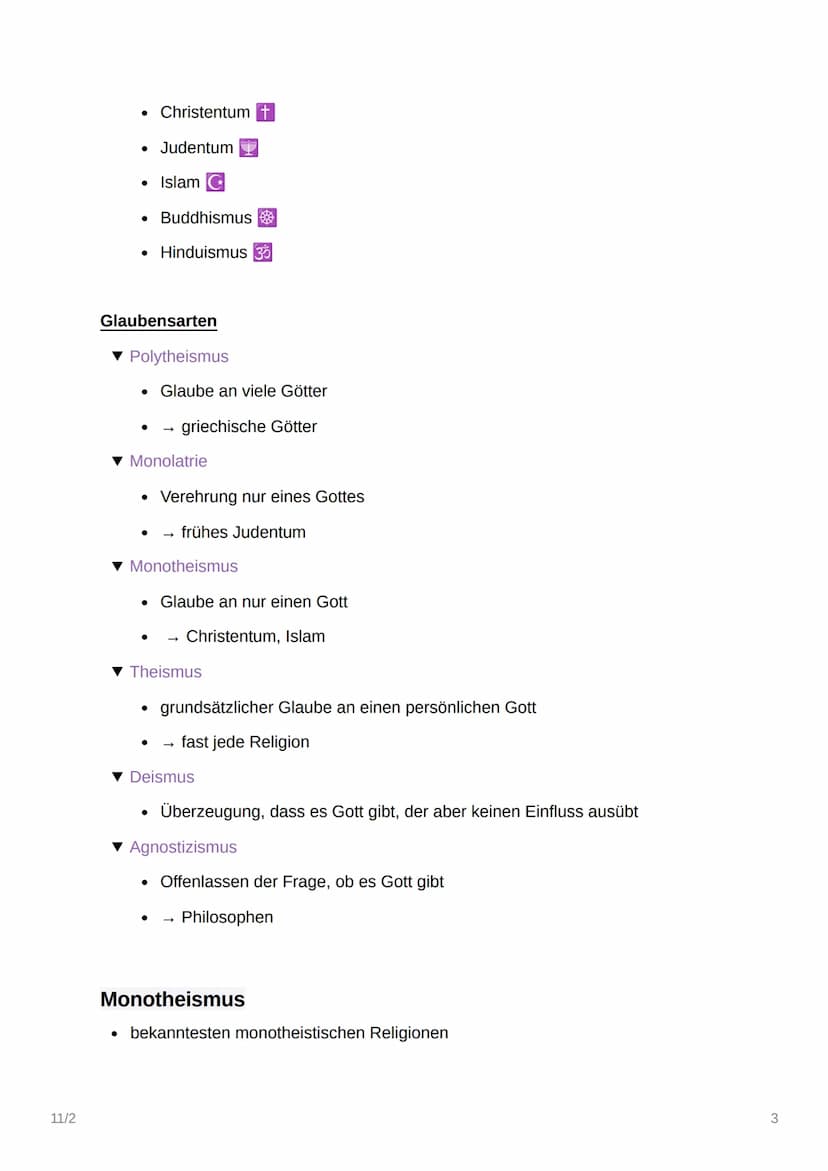 11/2
II/Z
+
Unterschiedliche Erfahrungen &
Vorstellungen von Gott
Die die Funktion von Religion im Leben des
Menschen
Gründe, an Gott zu gla