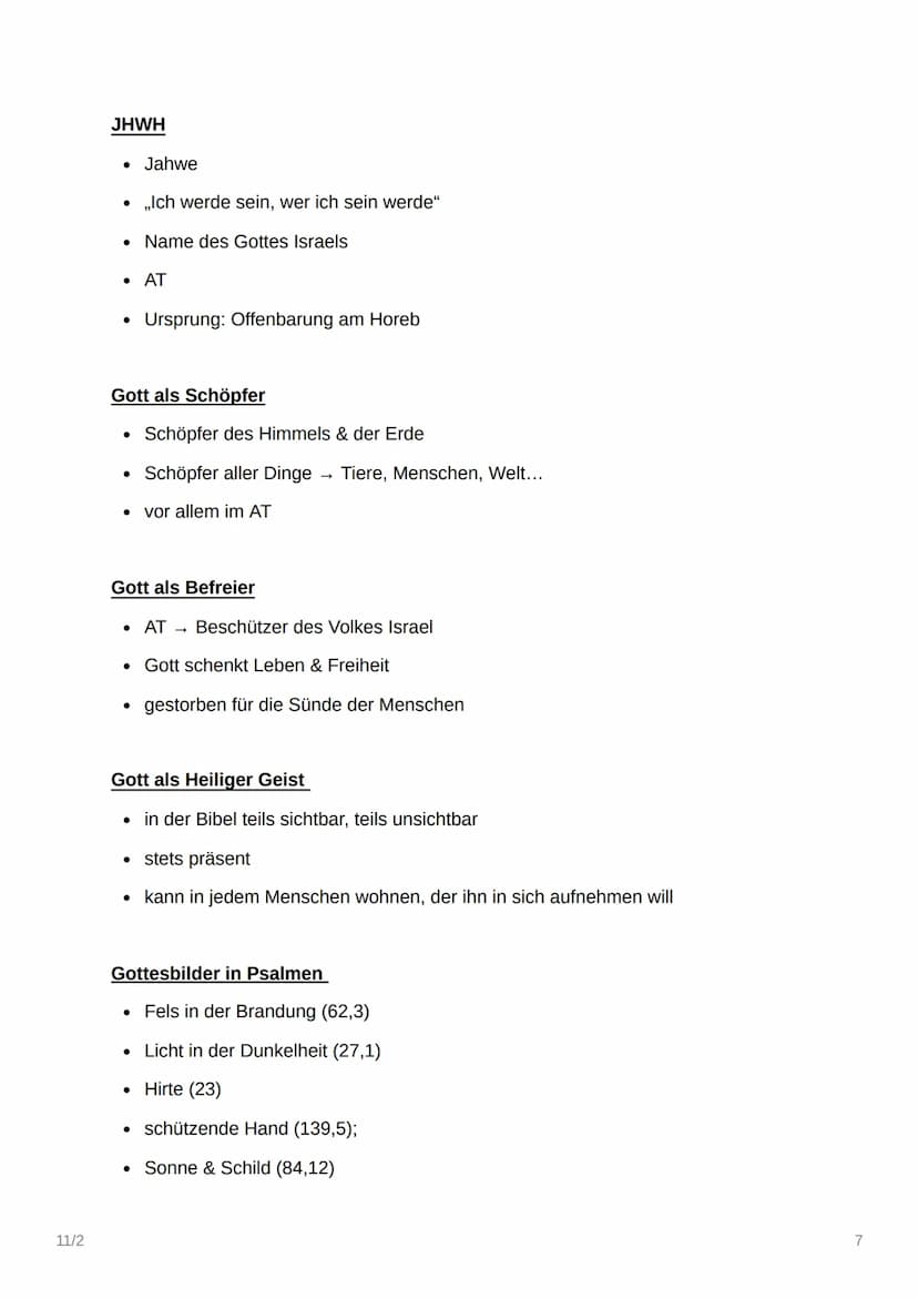 11/2
II/Z
+
Unterschiedliche Erfahrungen &
Vorstellungen von Gott
Die die Funktion von Religion im Leben des
Menschen
Gründe, an Gott zu gla