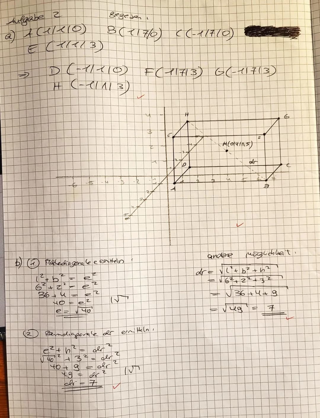 Name:
Vils Rosenberger
Hilfsmittelfreier Teil
Q1 MG3 WEBE
4. Klausur Nachschreibtermin
Aufgabe 1 (Grundlagen: 2+2+2+2+2 Punkte)
Gegeben sind
