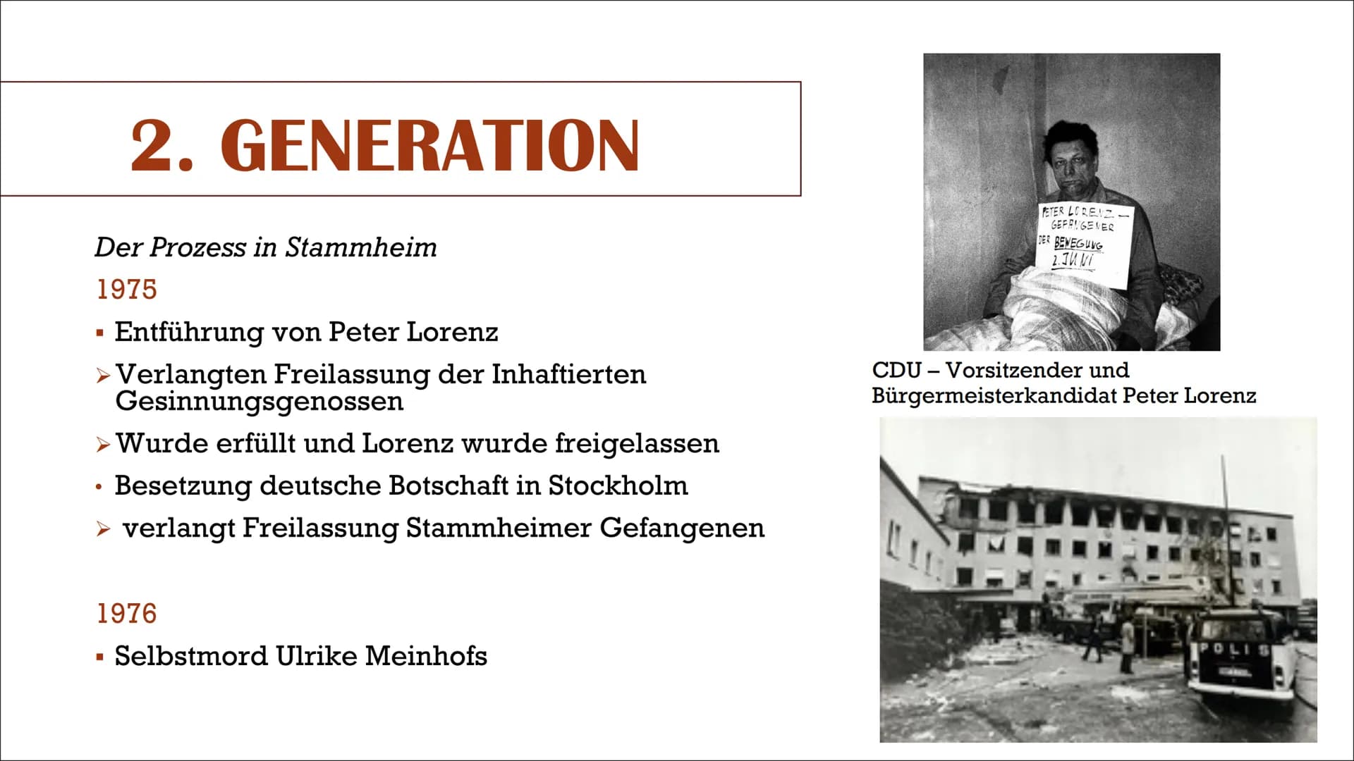 Von Jessy, Emely und Mayda
RAF
Rote Armee Fraktion INHALTSVERZEICHNIS
■
Allgemein
I
Entstehungsgeschichte
> Vorgeschichte
1. Generation
2. G