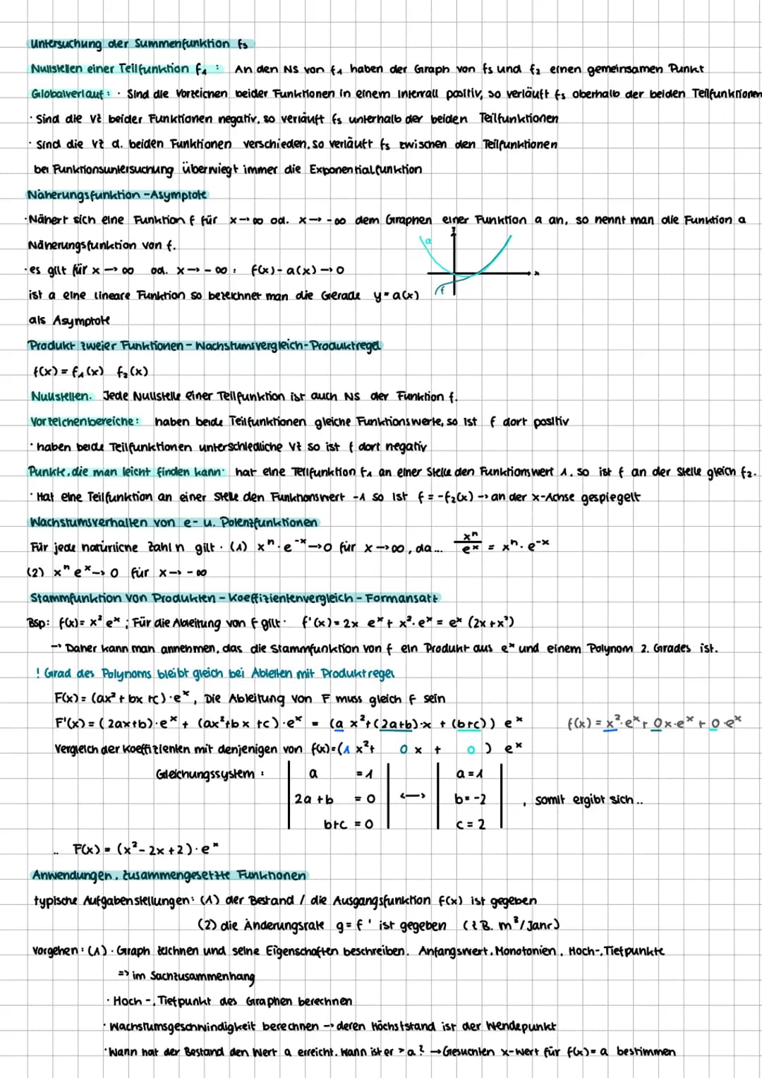 TEIL 1
LINEARE FUNKTIONEN
y=mx+n
y₂-y₁
Steigung m X₂-X₁ -Differentquarient
Steigungswinkel
m = tan x Bei Nebenwinkeln 180⁰- 1 x'l) Bsp: x= 3