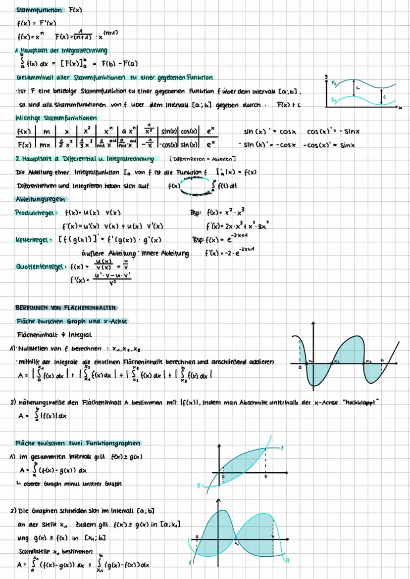 TEIL 1
LINEARE FUNKTIONEN
y=mx+n
y₂-y₁
Steigung m X₂-X₁ -Differentquarient
Steigungswinkel
m = tan x Bei Nebenwinkeln 180⁰- 1 x'l) Bsp: x= 3