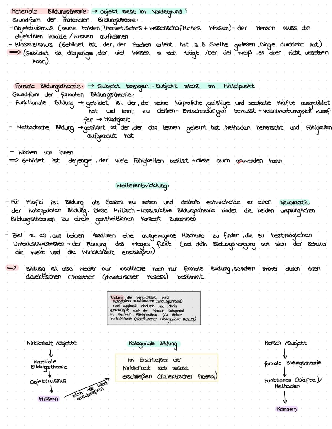 Jernzettel
beschäftigte sich Anfang des
19. Jahrhunderts
mit
den Begriffen Bildung"
+ " Allgemeinbildung
er stellte sich der Frage, mit welc