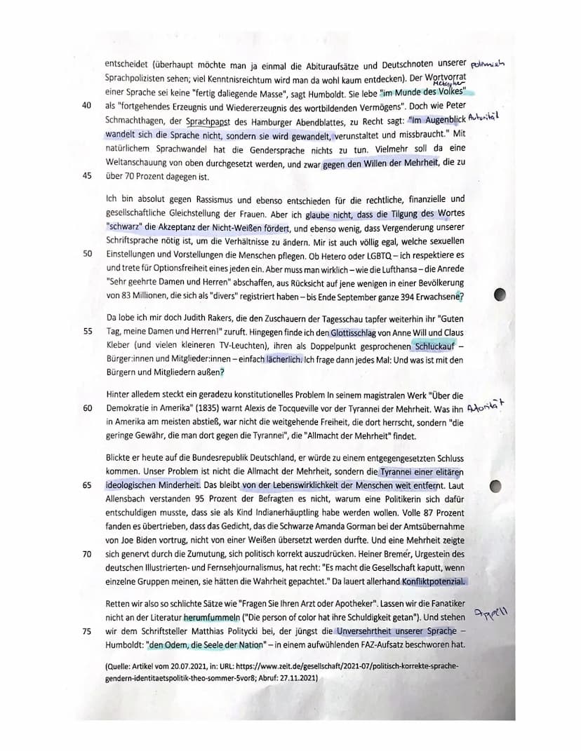 Gymnasium Dresden B
Name:
Deutsch Grundkurs 12deu4
Bearbeitungszeit:
Zugelassenes Hilfsmittel: Duden
Themen: Literarische Erörterung/Sachtex