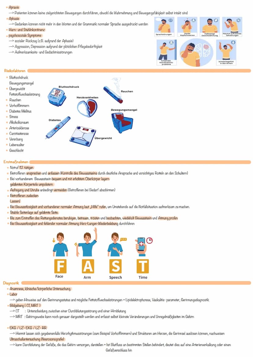 Apoplex (Schlaganfall)
Definition
= umgangssprachlich als Schlaganfall, Hirninfarkt oder Hirnschlag bezeichnet und beschreibt plötzliche (sc