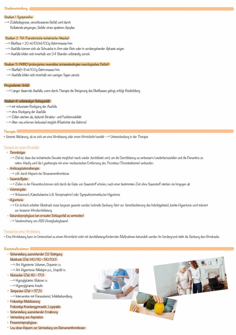 Apoplex (Schlaganfall)
Definition
= umgangssprachlich als Schlaganfall, Hirninfarkt oder Hirnschlag bezeichnet und beschreibt plötzliche (sc