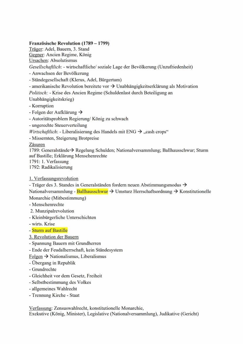 Amerikanische Revolution (1773-1787)
= die Unabhängigkeitsbewegung nordamerikanischen Siedler, die zum Unabhängigkeitskrieg
führte. Die Unab