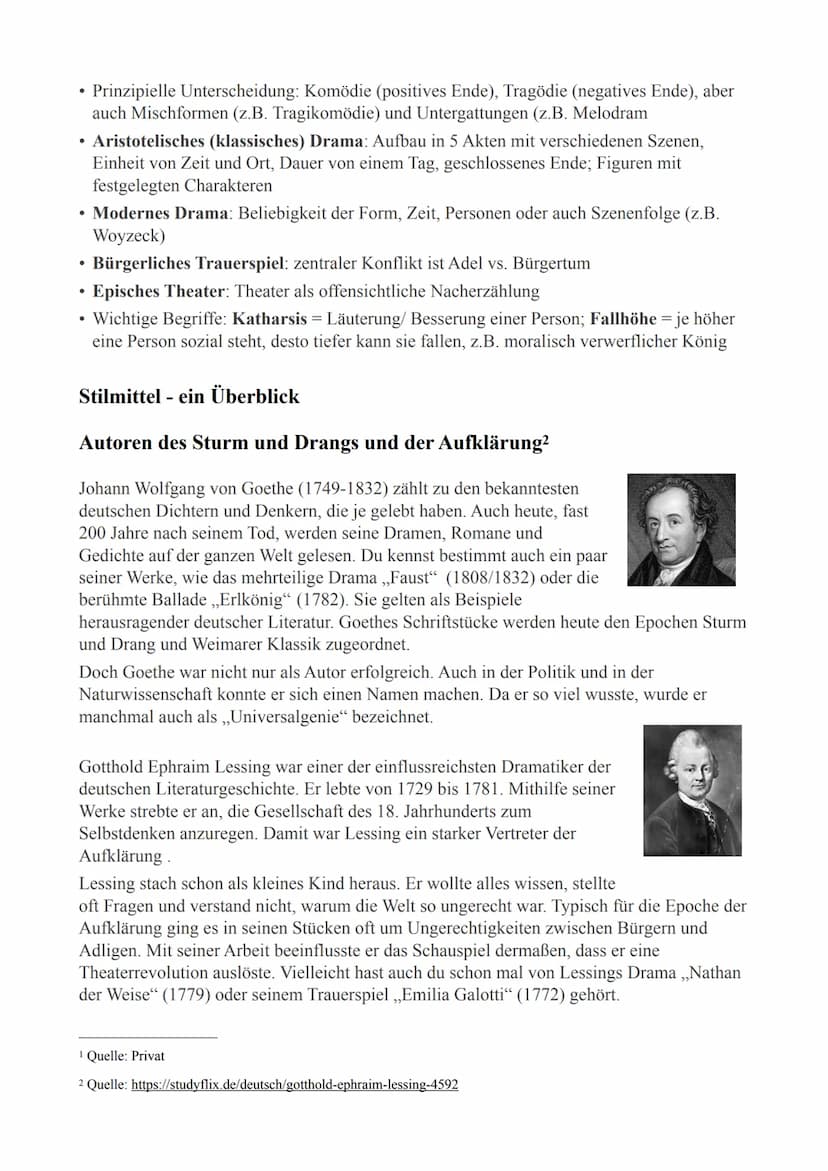 A. EINLEITUNG
Anmerkungen zum Autor, biographische Einordnung des Stückes
Einordnung in die Epoche, historische Zusammenhänge
Bedeutung des 