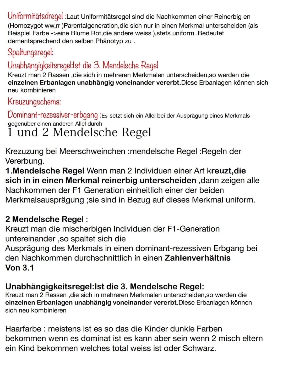 Erbinformation.
S 101 Material A S 104Material
Fachwörter:
D
Rezessiv wenn es in der f1 Generation vorhanden war, aber nicht
ausgebildet wur