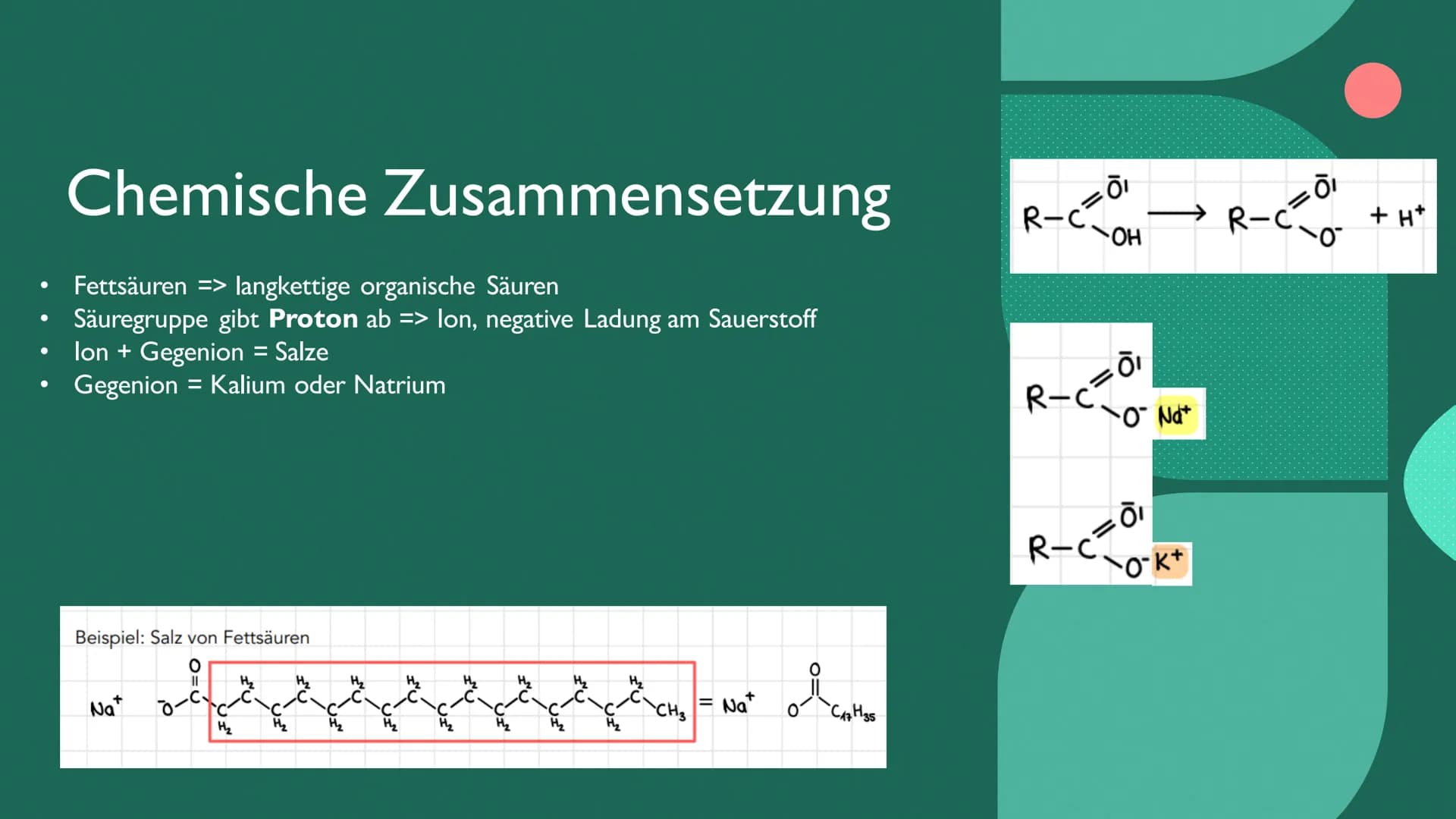 Seifenherstellung
herstel
Von Fiona G. und Boris N. Was ist Seife?
• Reinigung von Hand und Körper
Seifen sind Natrium- oder Kalium-Salze hö
