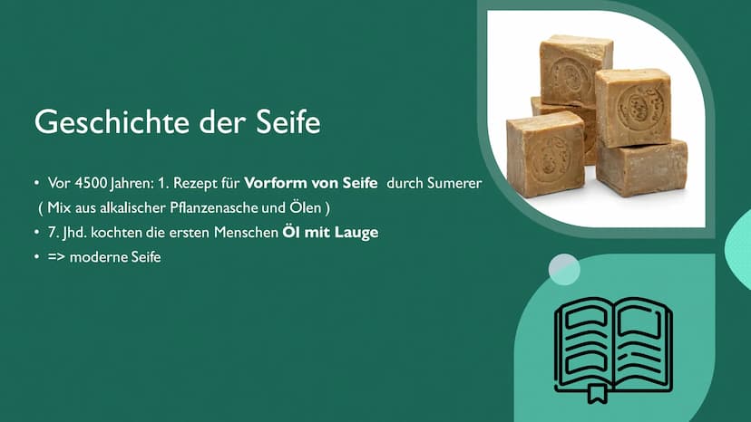 Seifenherstellung
herstel
Von Fiona G. und Boris N. Was ist Seife?
• Reinigung von Hand und Körper
Seifen sind Natrium- oder Kalium-Salze hö