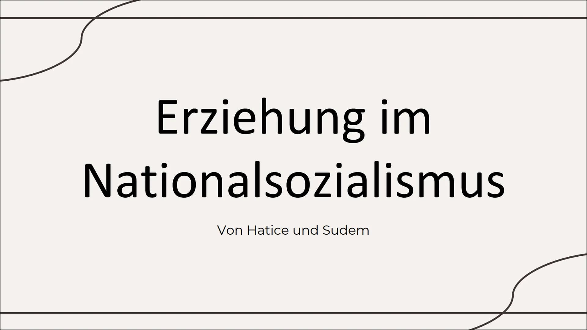 Erziehung im
Nationalsozialismus
Von Hatice und Sudem 01
HJ und BDM
Erklärung, Historie,
Aufbau
Zitat, Erklärung
Inhaltsverzeichnis
02
Indok