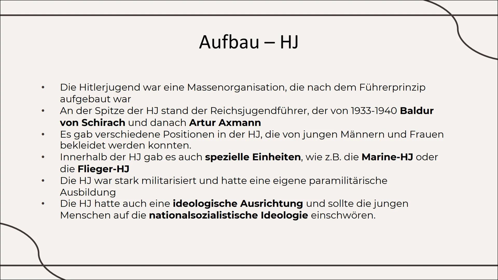 Erziehung im
Nationalsozialismus
Von Hatice und Sudem 01
HJ und BDM
Erklärung, Historie,
Aufbau
Zitat, Erklärung
Inhaltsverzeichnis
02
Indok