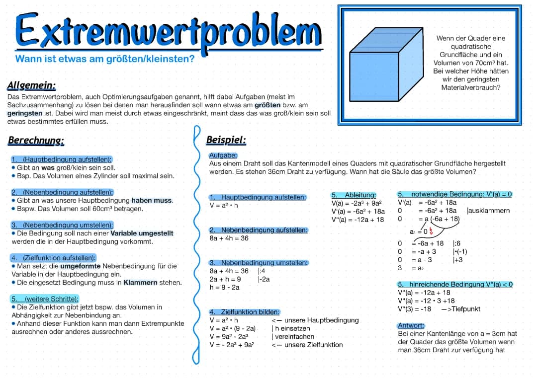 Extremwertproblem 